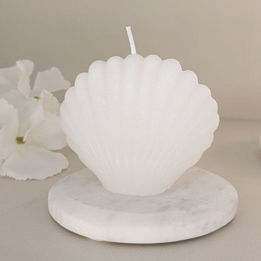 Cream Mini Shell Decorative Candle Fragrance 