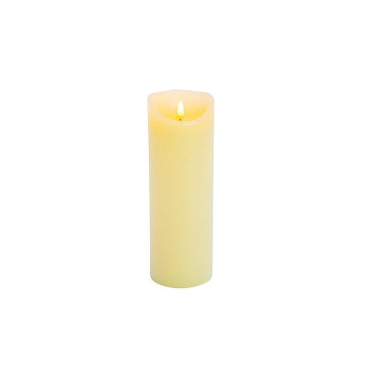 Cream Outdoor Large LED Flickering Candle Accessories 