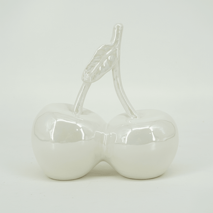 Cream Pearlescent Decorative Cherry Ornament Accessories 