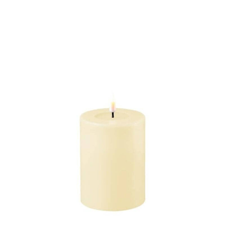 Cream Realistic LED Candle - 10cm Fragrance 