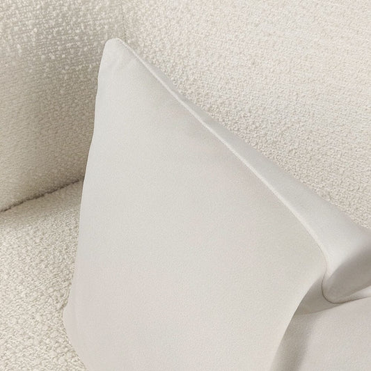 Cream Velvet Bolster Cushion - 35 x 50cm Textiles 