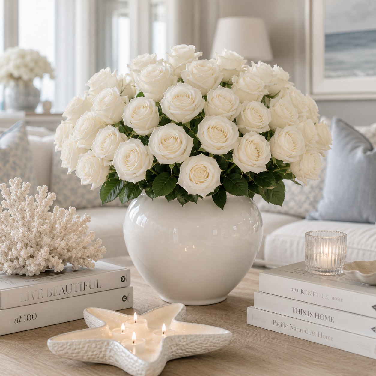 Faux Cream Rose Single Stem Floral