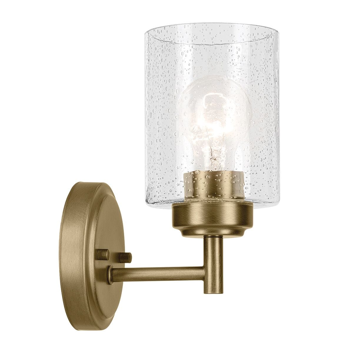 Cressida Gold & Glass Wall Light Lighting 