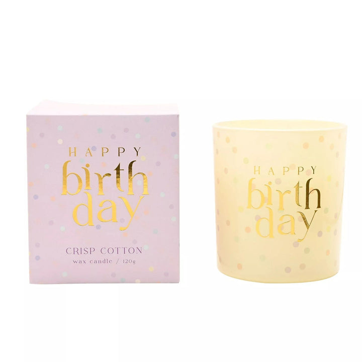 Crisp Cotton 'Happy Birthday' Candle Fragrance 