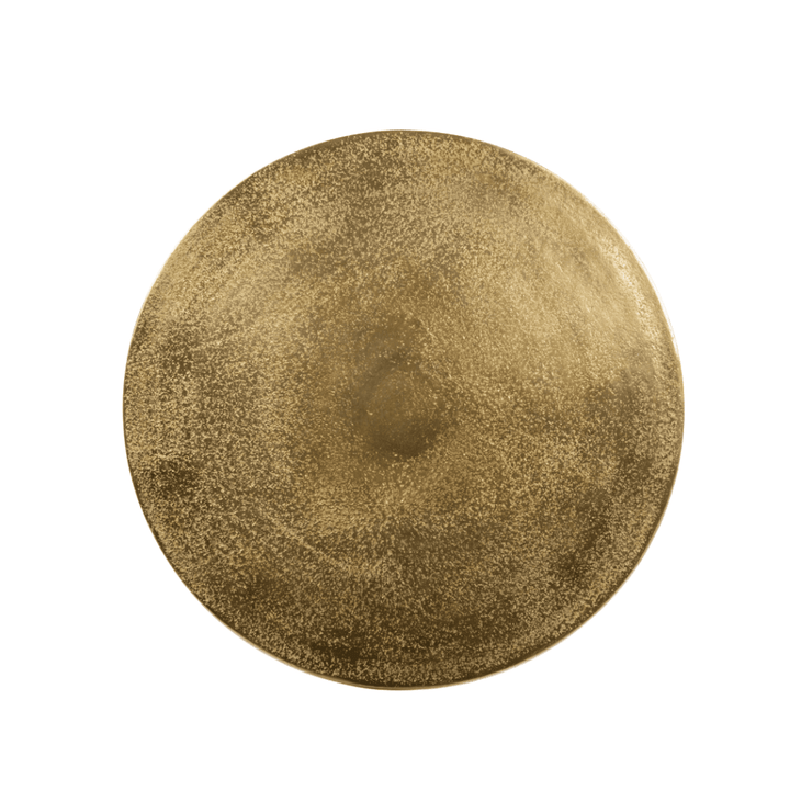 Cristella Brushed Gold Statement Side Table Furniture 