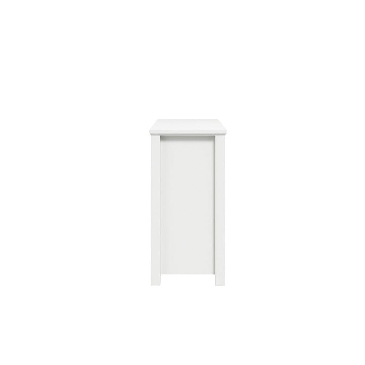 Cynthia White 4 Drawer Chest with Gold Handles Furniture 