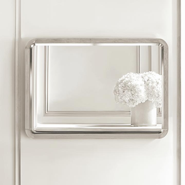 Dahlia Lightwash Wood Wall Mirror Accessories 