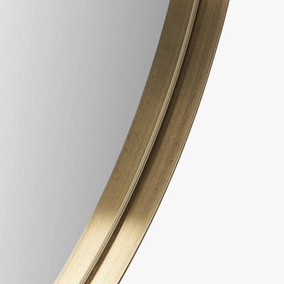 Dakota Gold Metal Oval Wall Mirror Accessories 
