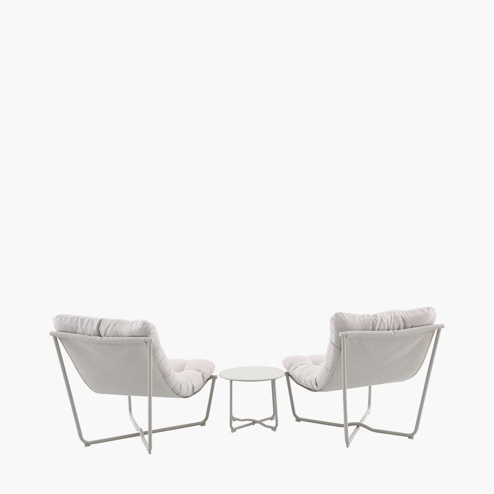 Damia Cream Outdoor Lounging Set Outdoor 