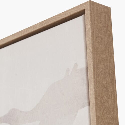 Darina White Birds Canvas Wall Art with Natural Frame - Set of 3 Accessories 