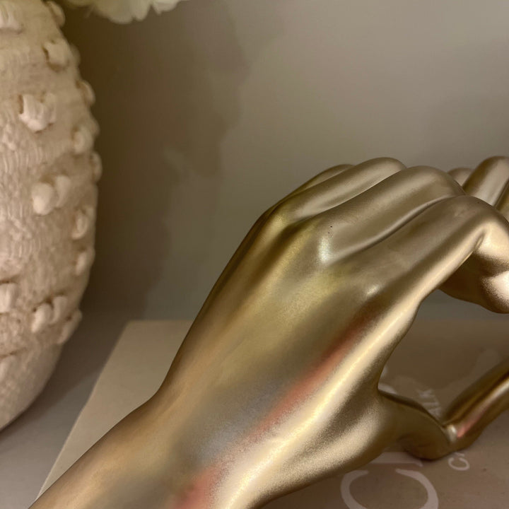 Decorative Gold Heart Hands Ornament Accessories 
