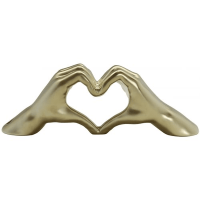 Decorative Gold Heart Hands Ornament Accessories 