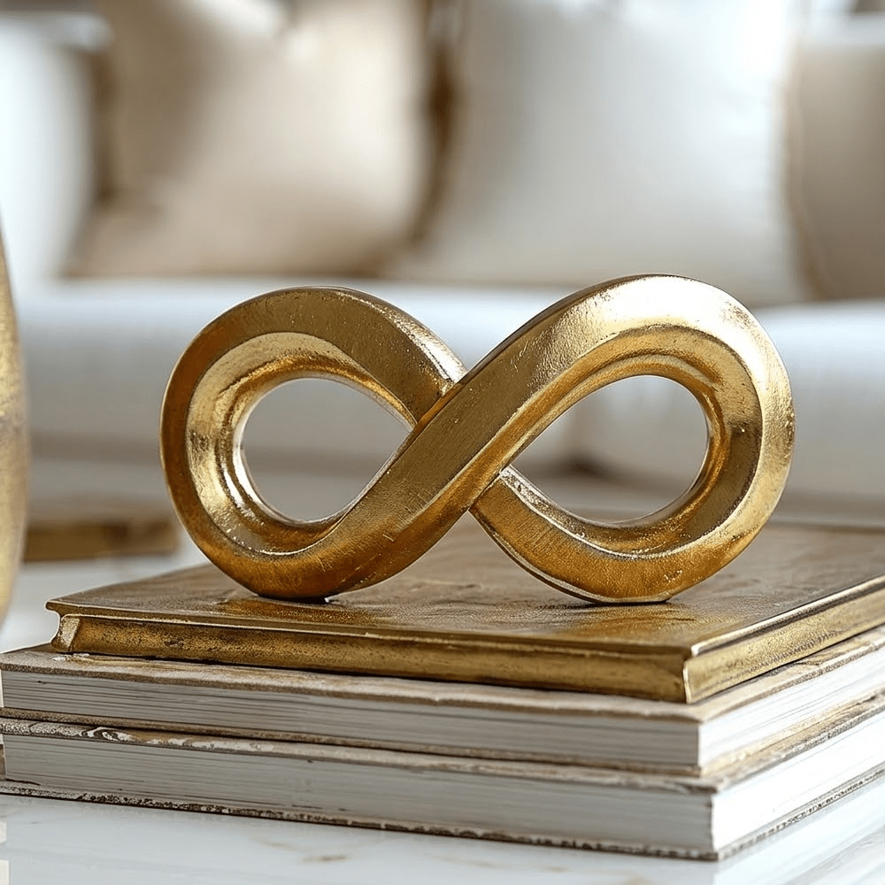 Decorative Gold Infinity Ornament Accessories 