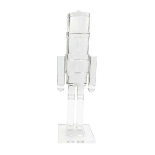 Decorative Perspex Nutcracker Ornament - Set of 2 Accessories 