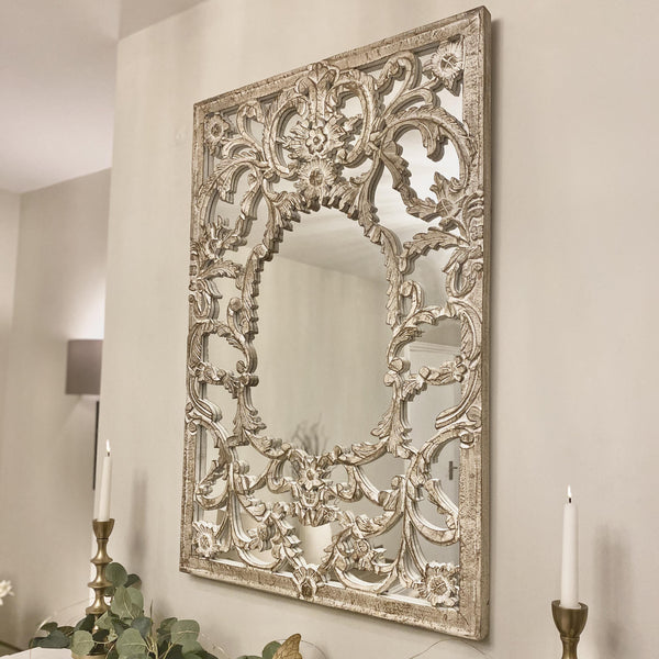 Dixon Distressed Patterned Mirror Accessories 
