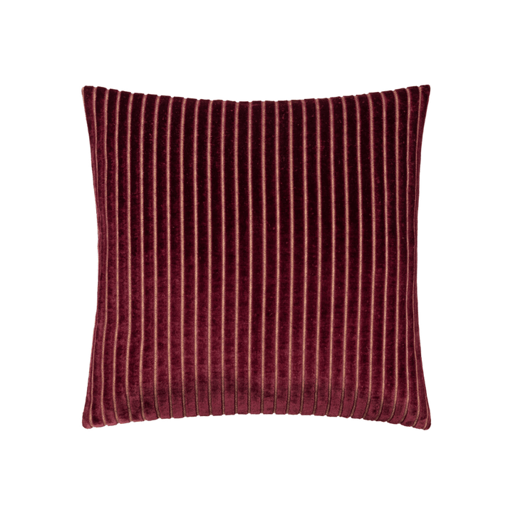 Dravenna Burgundy Striped Cushion- 50x50cm 