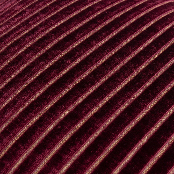 Dravenna Burgundy Striped Cushion- 50x50cm 