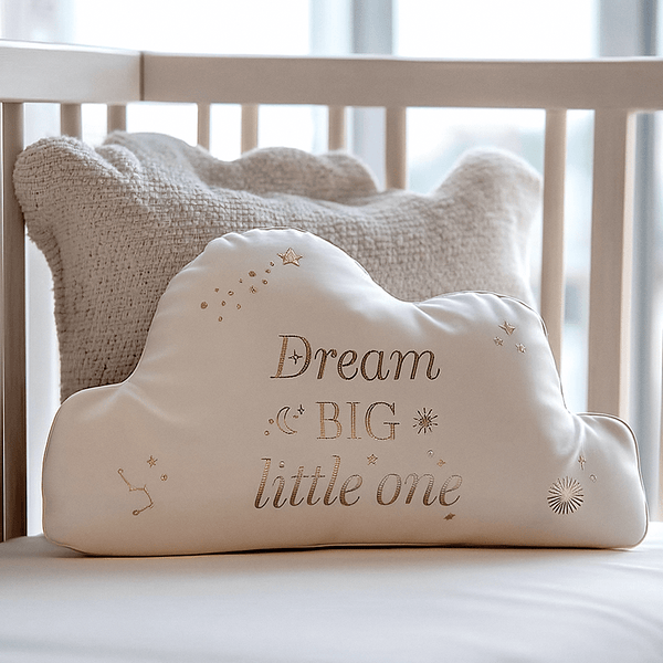 'Dream Big Little One' Cloud Shaped Decorative Cushion Textiles 