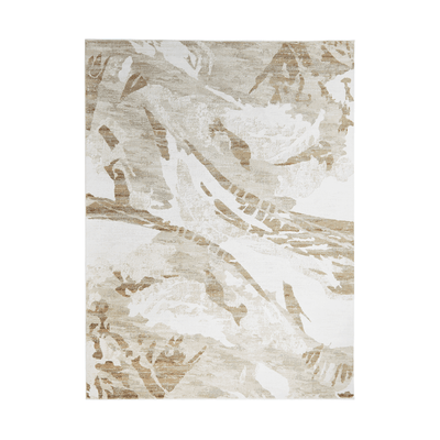 Dune Luxury Cream & Taupe Abstract Print Rug Textiles 