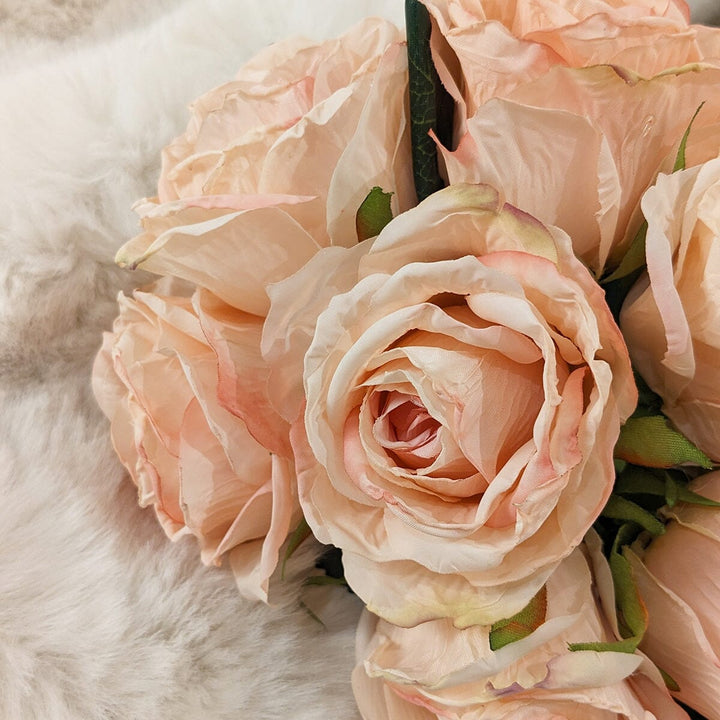 Dusty Pink Bunch of Faux Rose Florals Accessories 