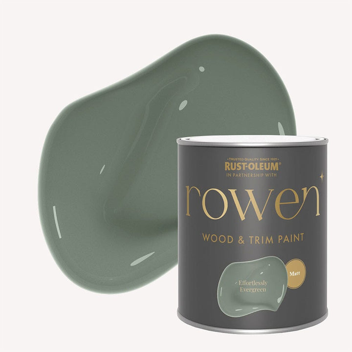 Effortlessly Evergreen Matt Wood & Trim Paint - 750ml 