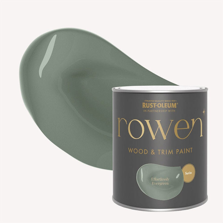 Effortlessly Evergreen Satin Wood & Trim Paint - 750ml 