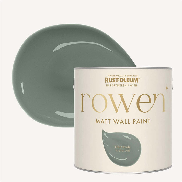 Effortlessly Evergreen Walls & Ceilings Washable Flat Matt Paint - 2.5L Home Improvement 