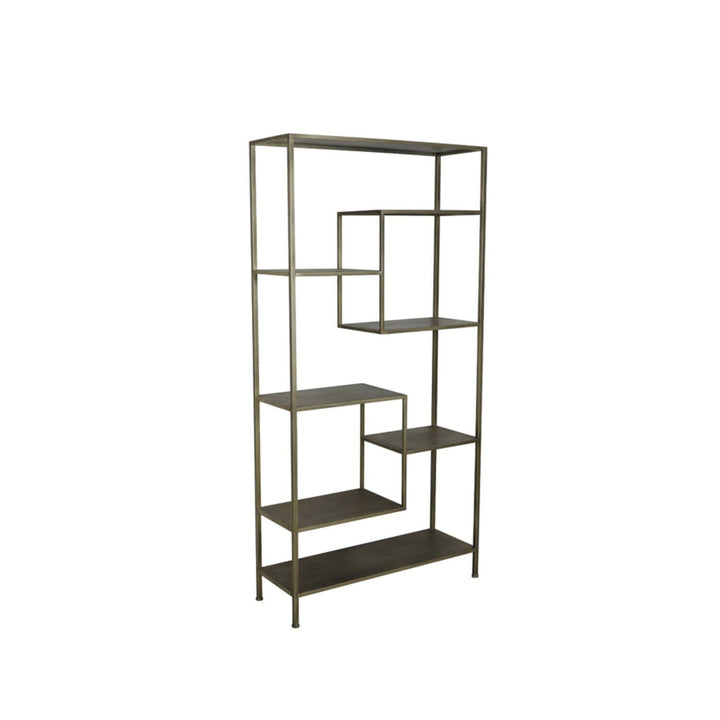 Efilia Antique Gold Shelving Unit Furniture 