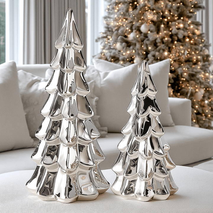 Elle Silver Decorative Tree Ornament Accessories 