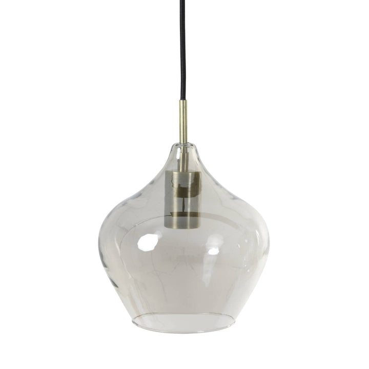 Ellen Black Smoked Glass 5 Light Pendant Ceiling Light Lighting 
