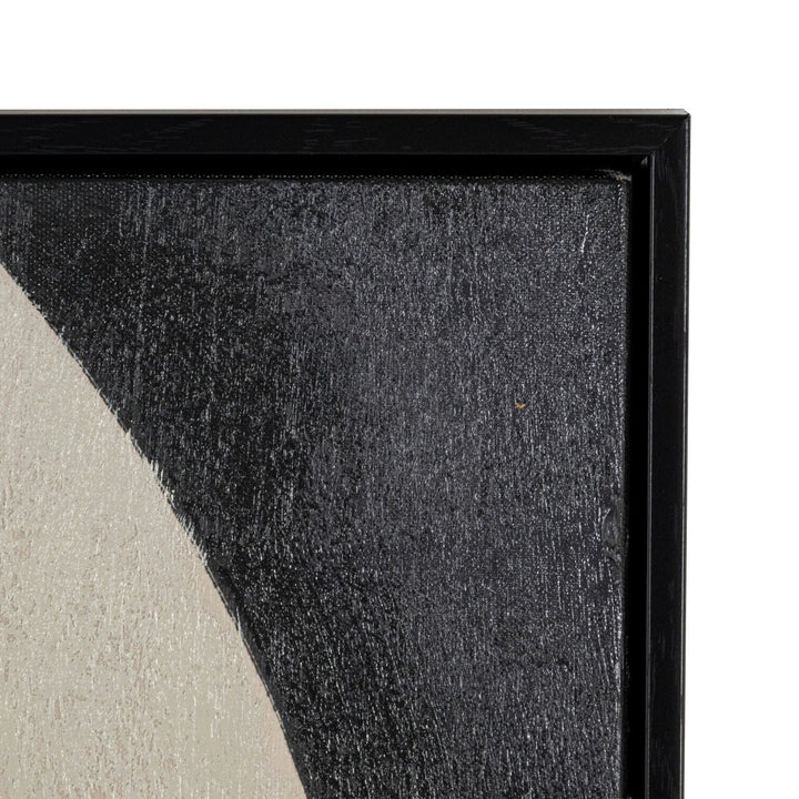 Ellia XL Black & Cream Monochrome Geometric Wall Art Accessories 