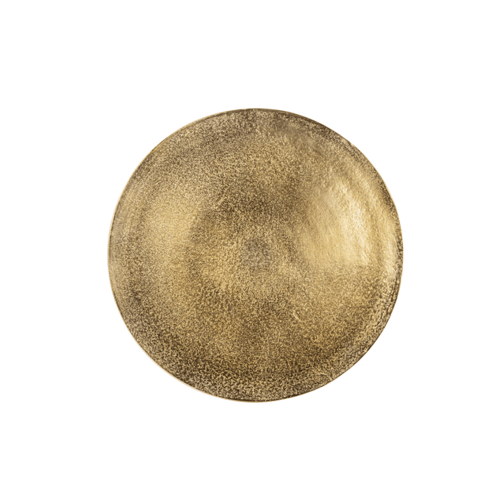 Ellivia Curved Gold Side Table Furniture 