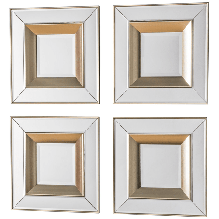 Eloise Gold Framed Wall Mirrors - Set of 4 Accessories 