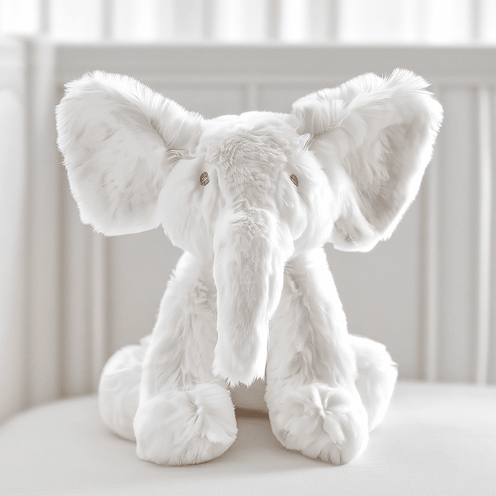 Elon White Plush Elephant Nursery 