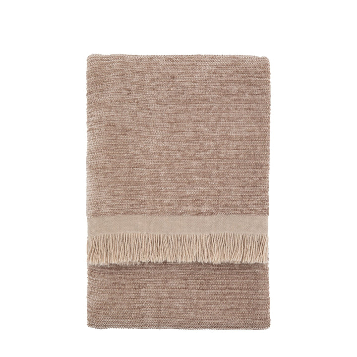 Elyna Mink Soft Chenille Tasselled Throw Textiles 