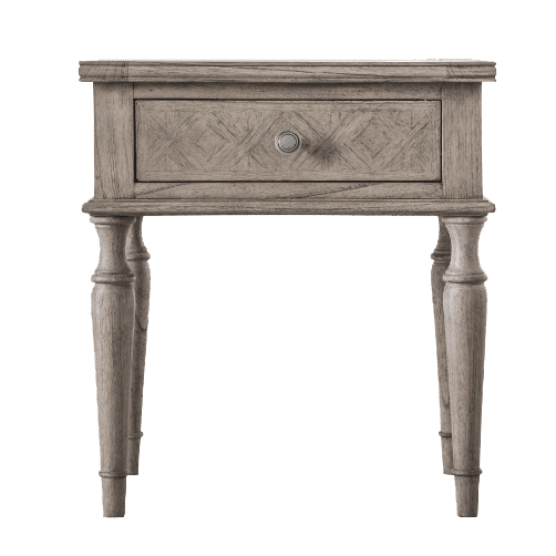 Elysium Natural Wood 1 Drawer Bedside Table Furniture 