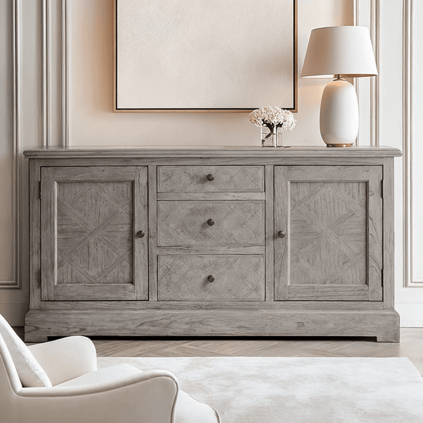 Elysium Natural Wood 2 Door 3 Drawer Sideboard Furniture 