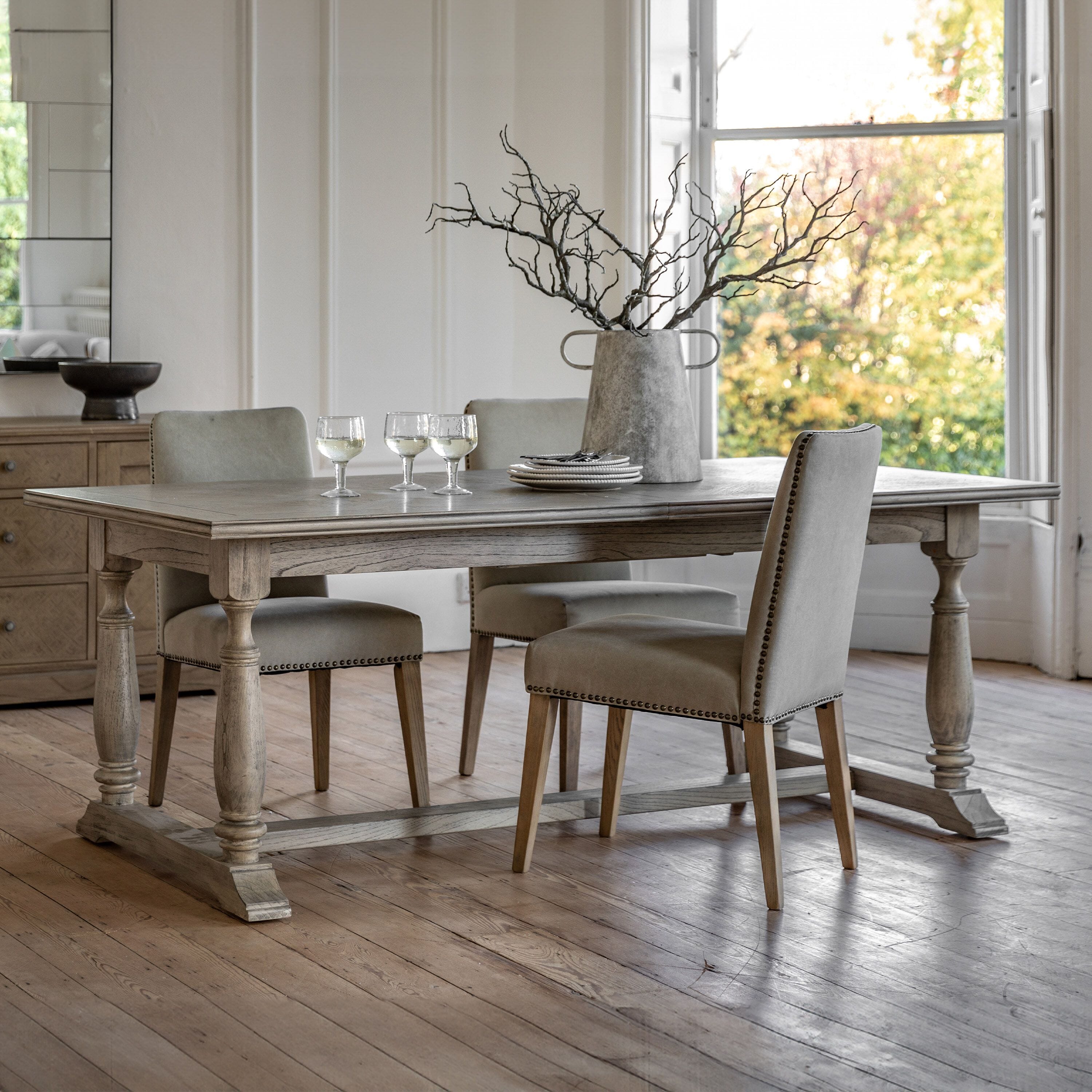 Elysium Natural Wood Extending Rectangular Dining Table – Rowen Homes