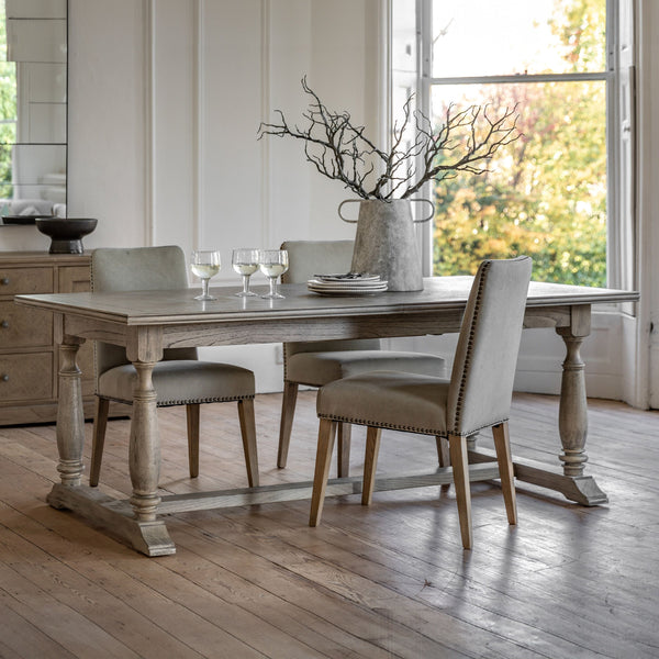 Elysium Natural Wood Extending Rectangular Dining Table Furniture 