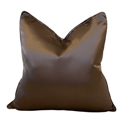 Empire Espresso Satin Cushion Cover with Satin Pipe- 50x50cm Textiles 