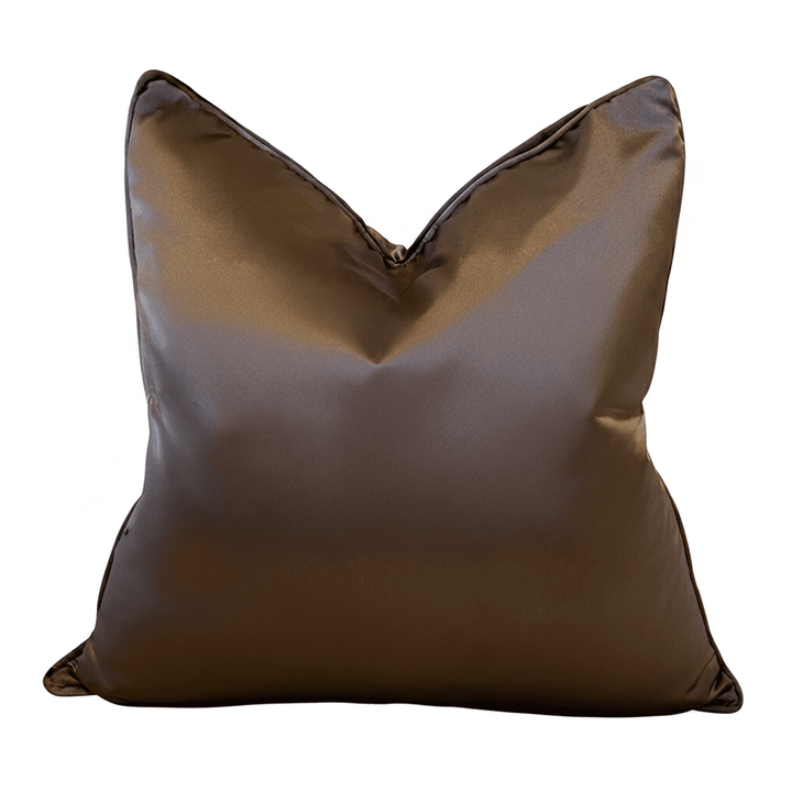 Empire Espresso Satin Cushion with Satin Pipe - 50x50cm 