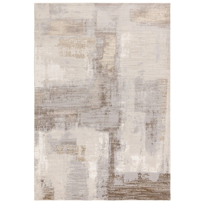 Envie Neutral Abstract Patterned Rug 