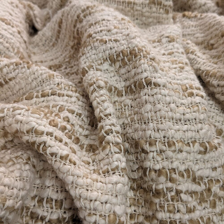 Escape Natural Textured Cream & Beige Throw Textiles 