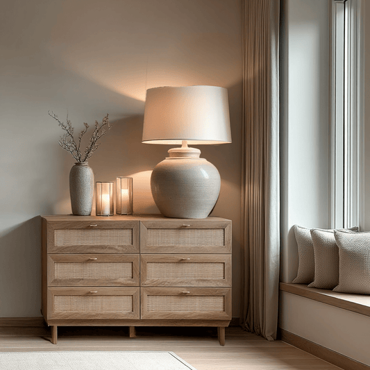 Ethis Natural Rattan 6 Drawer Chest Furniture 