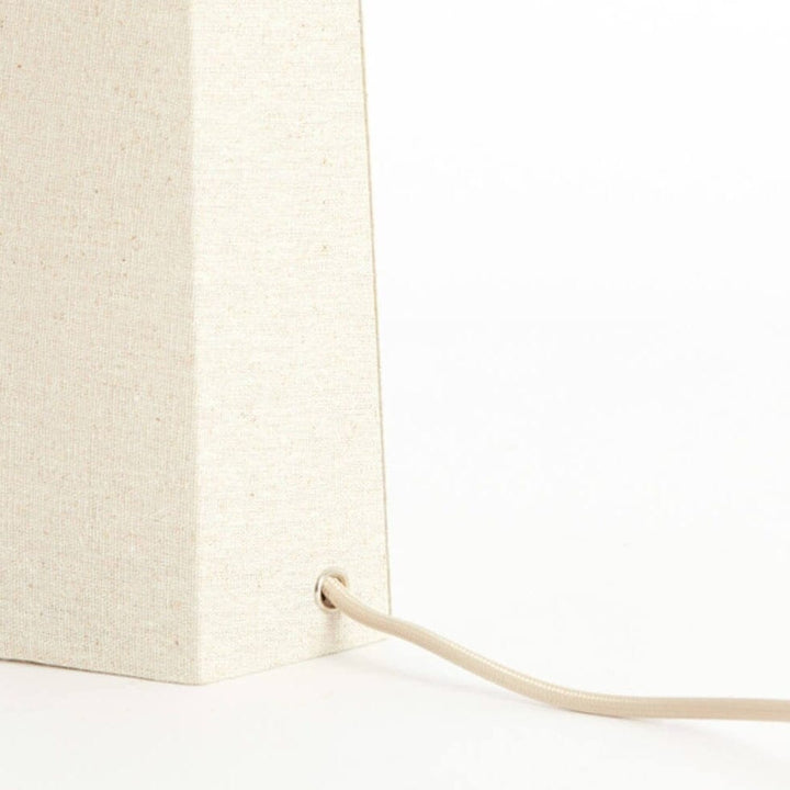 Eurelia Natural Linen Fabric Covered Lamp Lighting 