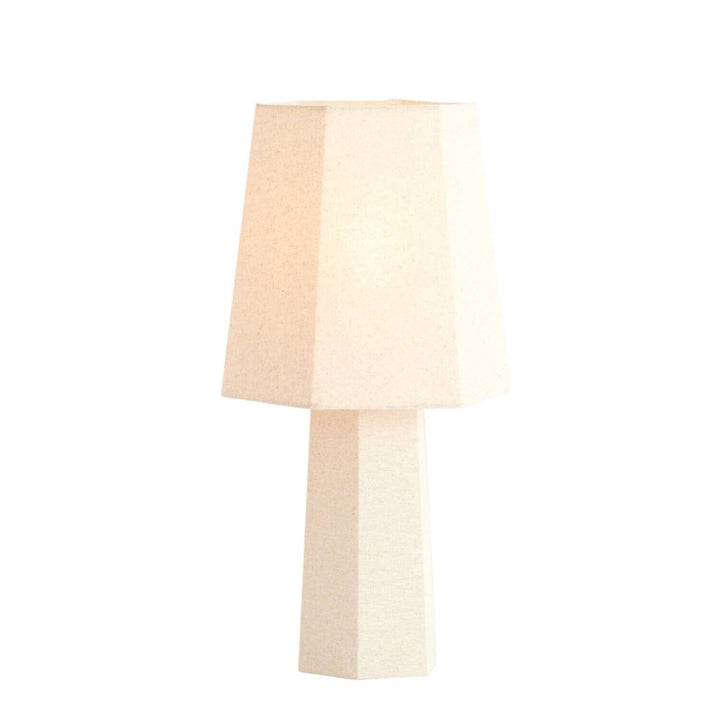 Eurelia Natural Linen Fabric Covered Lamp Lighting 