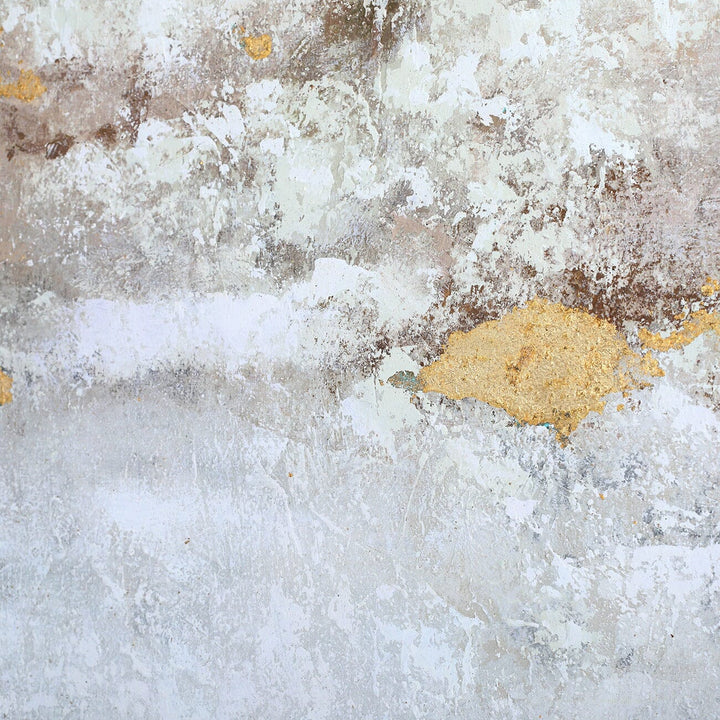 Evangeline Gold Abstract Textured Canvas in Gold Frame Accessories 