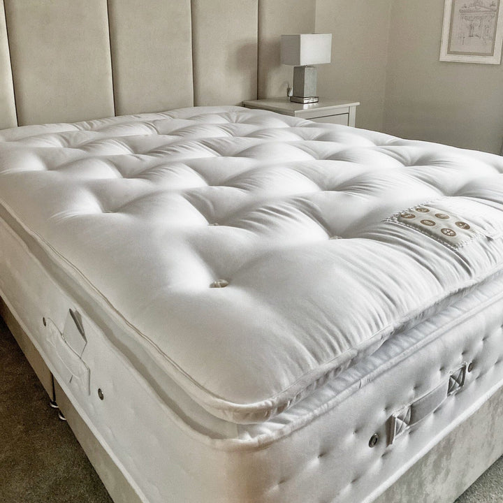 Ex-Display - Cloud Pillow Top Egyptian Cotton Luxury Mattress Emperor Beds and Headboards 