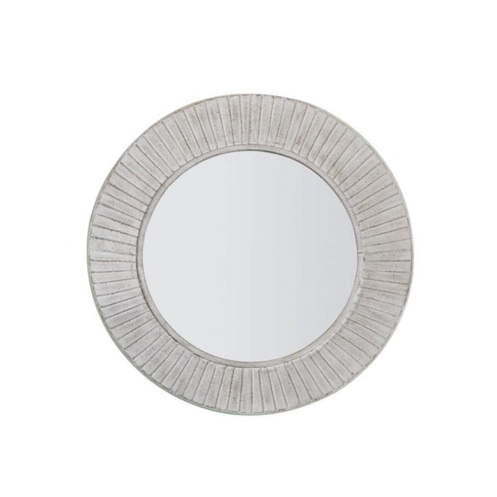 Ex-Display Dawes Cream Distressed Circular Wall Mirror Accessories 