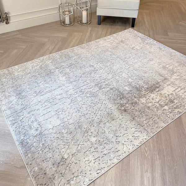 Ex-Display Kace Neutral & Grey Abstract Rug - 239 x 300cm Textiles 